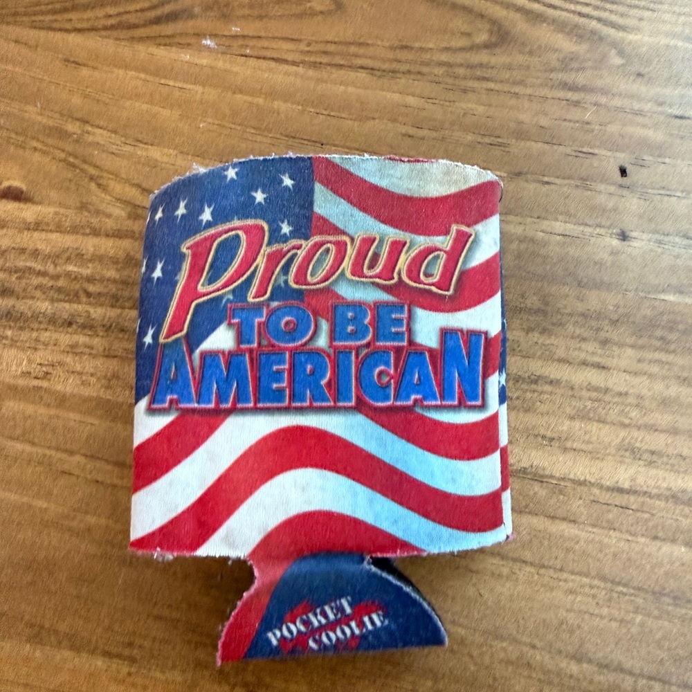 Proud to Be American Red, White & Blue Can Koozie